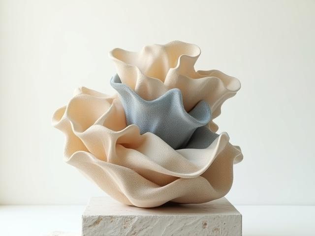 Formes organiques et textures naturelles en textile